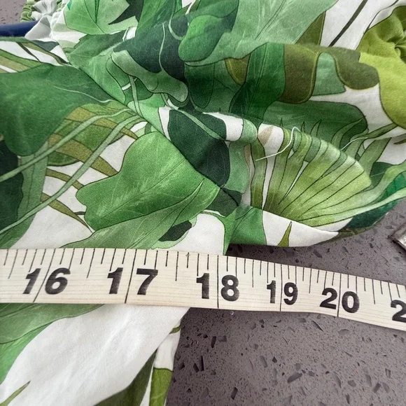 ANTONIO MELANI Green Tropical Puff-Sleeve Mini Dress - Picture 8 of 10